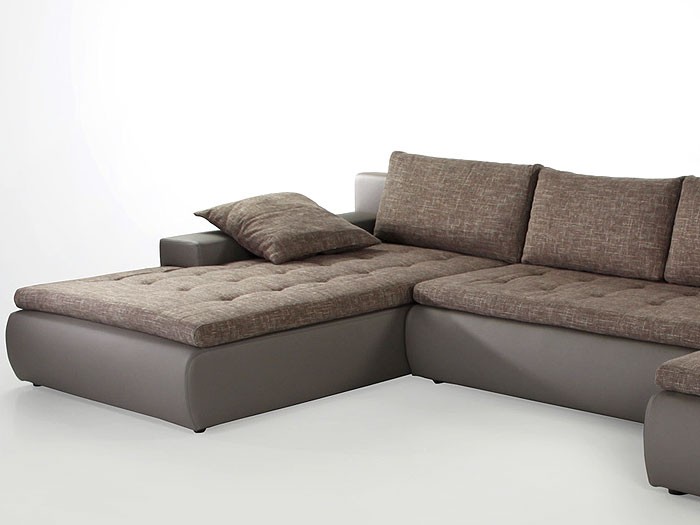 wohnzimmer beige braun: , 389×212/162cm, Webstoff braun-beige, Kunstleder schlamm – Bild 4 wohnzimmer beige braun: , 389×212/162cm, Webstoff braun-beige, Kunstleder schlamm – Bild 4